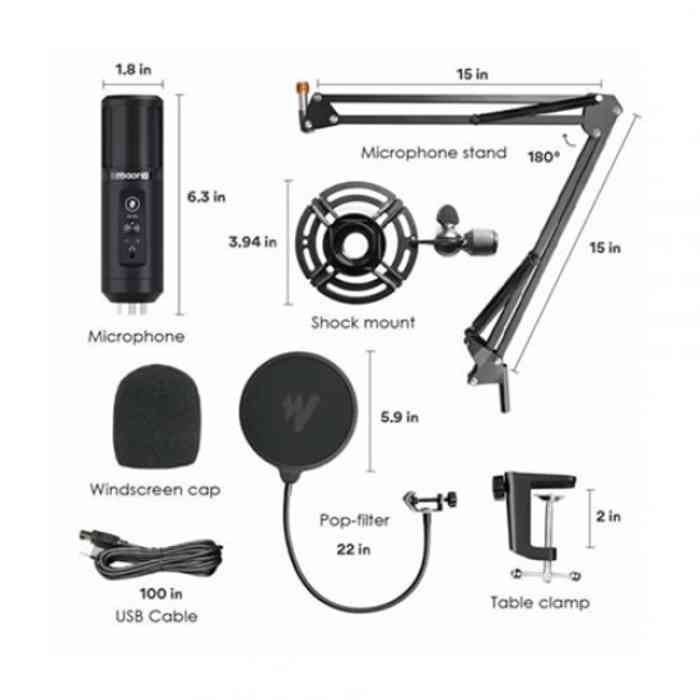 Maono AU-PM422 Professional Condenser microphone with touch mute button